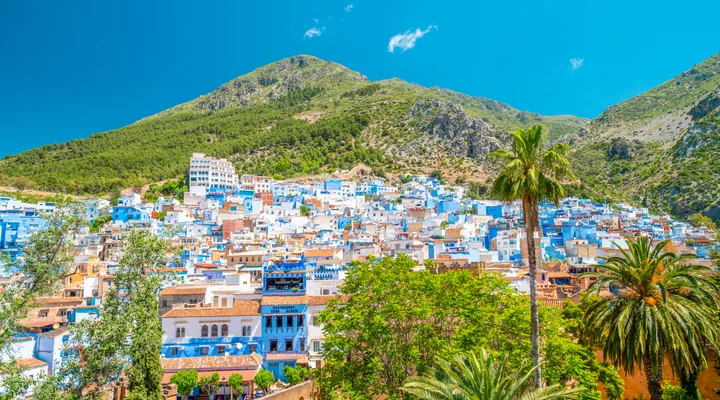 Chefchaouen and the Rif Mountains, seen from the kasbah.